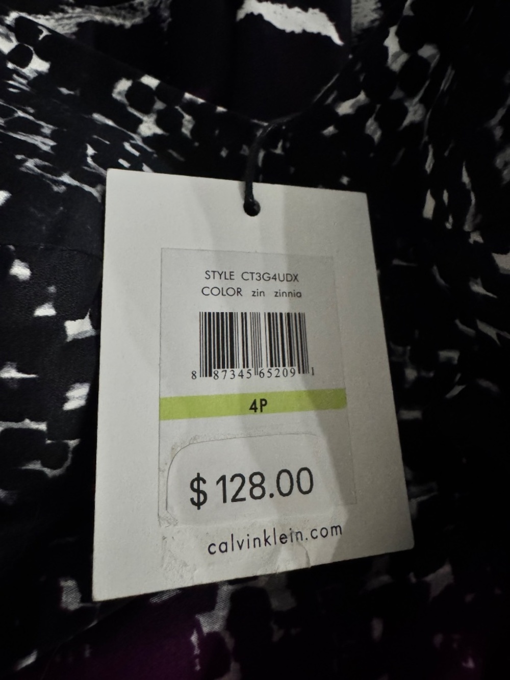 New W/ Tags Calvin Klein Sweetheart Fit & Flare Dress Size 4 Petite - Picture 10 of 12